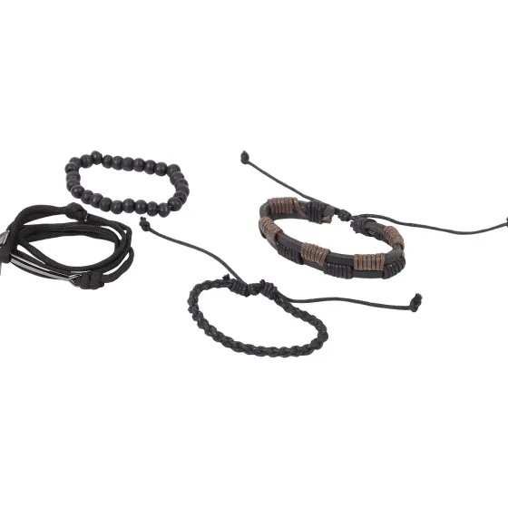 Horloges & Sieraden>Merk Heren Armband Bruin,Zwart