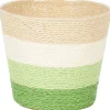 Bloempotten>Merk Home Accents Bloemenmand Met Strepen Grijs,Groen,Oranje