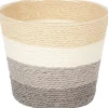 Bloempotten>Merk Home Accents Bloemenmand Met Strepen Grijs,Groen,Oranje,Roze