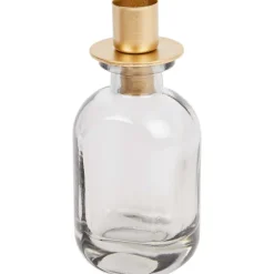 Kaarsenhouders>Merk Home Accents Dinerkaarshouder Geel,Grijs,Transparant