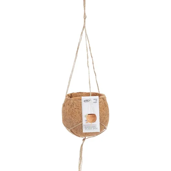 Bloempotten>Merk Home Accents Hangpotje Bruin