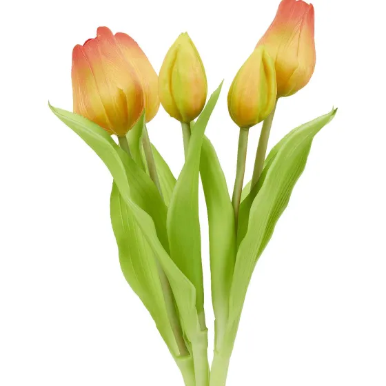 Kunstplanten & -Bloemen>Merk Home Accents Kunsttulpen Oranje,Roze,Rood,Wit,Geel