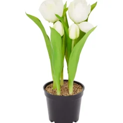 Kunstplanten & -Bloemen>Merk Home Accents Kunsttulpen In Pot Geel,Meerkleurig,Rood,Roze,Wit