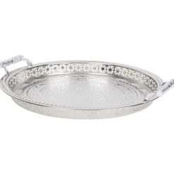 Dienbladen>Staub Home Accents Rond Dienblad Zilver