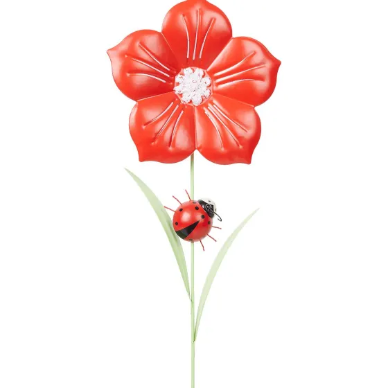 Tuindecoratie>Merk Home Accents Tuinsteker Bloem Roze,Rood,Geel