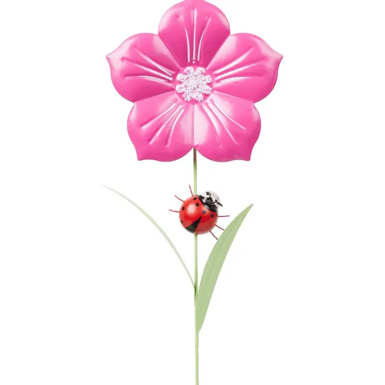 Tuindecoratie>Merk Home Accents Tuinsteker Bloem Roze,Rood,Geel