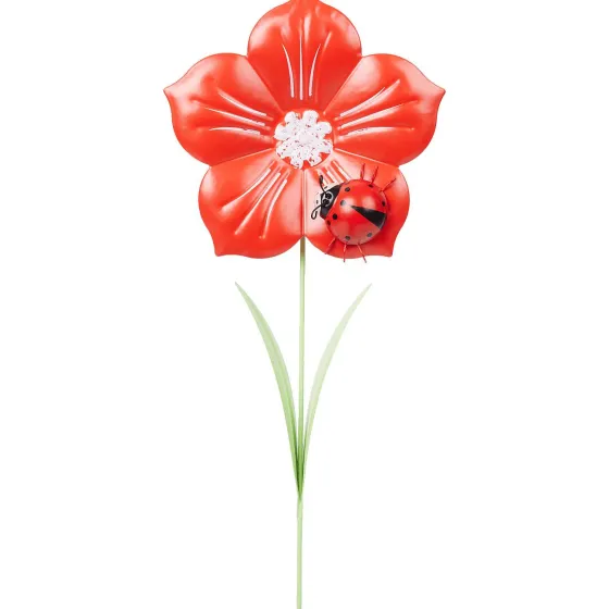 Tuindecoratie>Merk Home Accents Tuinsteker Bloem Roze,Rood,Geel