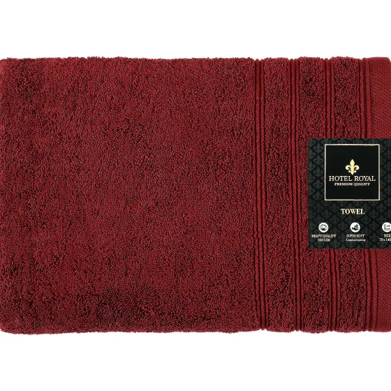 Badtextiel>Hotel Royal Badlaken Burgundy Rood