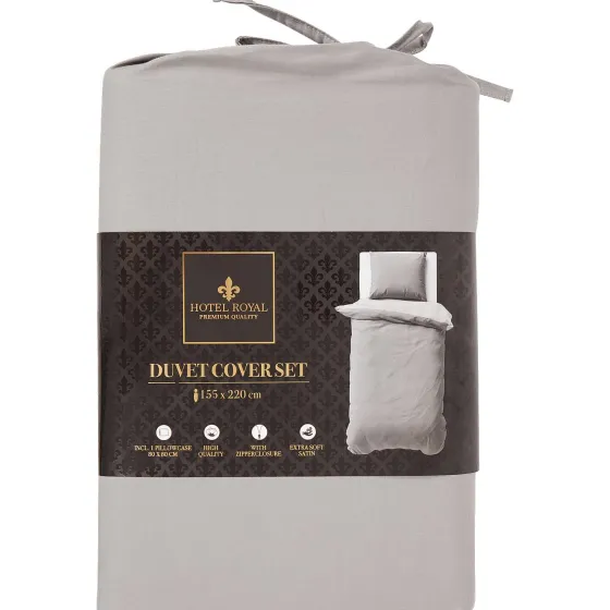 Beddengoed>Hotel Royal Dekbedovertrek Beige,Grijs,Print,Wit