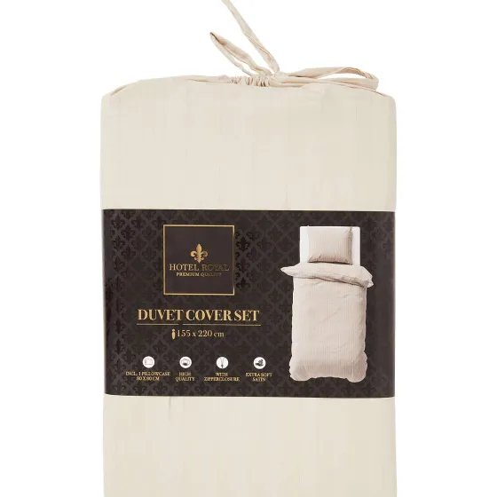 Beddengoed>Hotel Royal Dekbedovertrek Beige,Grijs,Print,Wit