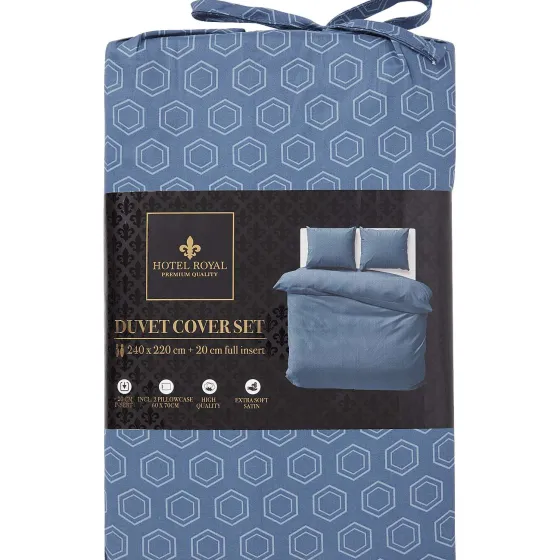 Beddengoed>Hotel Royal Dekbedovertrek Beige,Grijs,Print,Wit