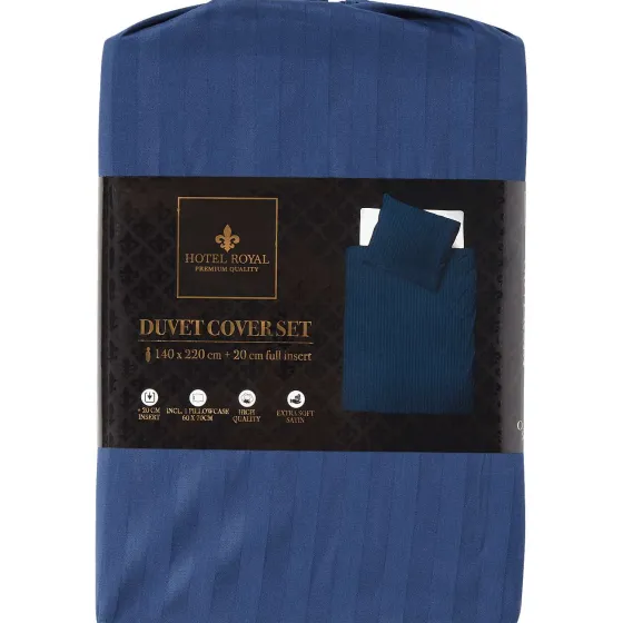 Beddengoed>Hotel Royal Dekbedovertrek Blauw,Grijs,Print,Wit