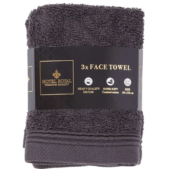 Badtextiel>Hotel Royal Gezichtsdoeken Bruin