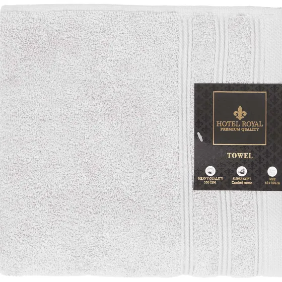 Badtextiel>Hotel Royal Handdoek Licht Grijs