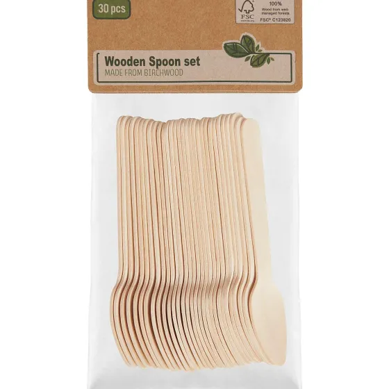 Feestartikelen>Merk Houten Bestek Beige