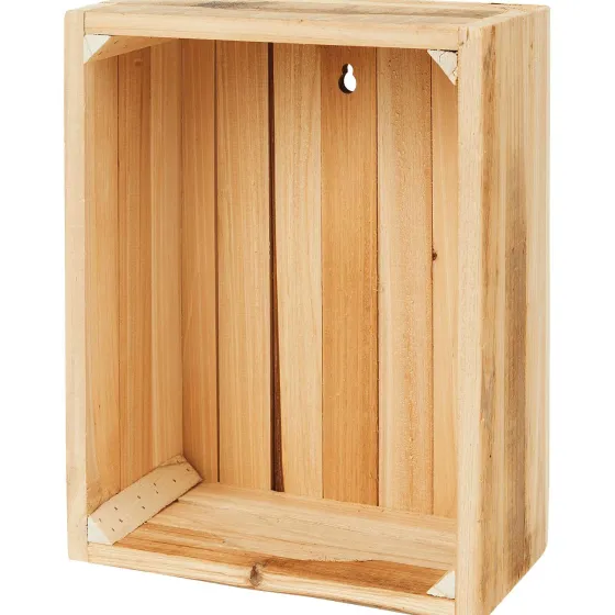 Woonaccessoires>Merk Houten Opbergkist Beige