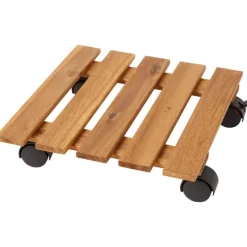 Tuindecoratie>Merk Houten Plantentrolley Bruin