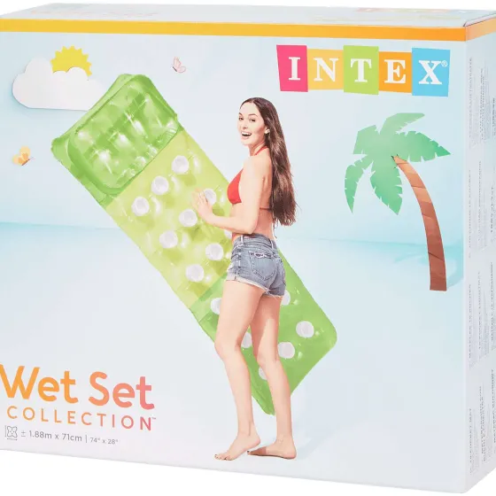 Waterspeelgoed>Intex Luchtbed Geel,Groen,Roze