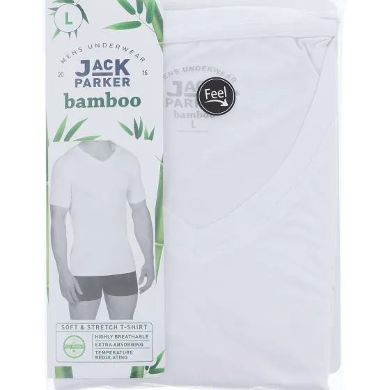 Kleding>Jack Parker Bamboe T-Shirt Wit