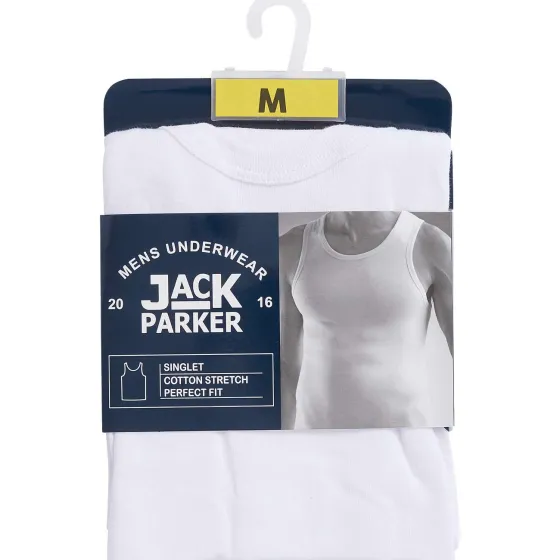 Ondergoed>Jack Parker Singlet Wit
