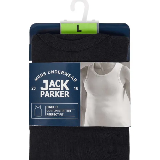 Ondergoed>Jack Parker Singlet Zwart