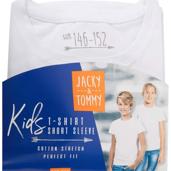 Kleding>Jacky & Tommy Basic T-Shirt Wit