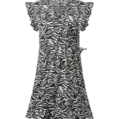Kleding>SuperTrash Jurk Blauw,Print,Roze,Zwart