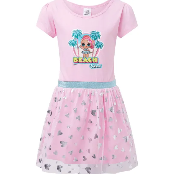 Kleding>Multy Jurk Met Tule Blauw,Roze