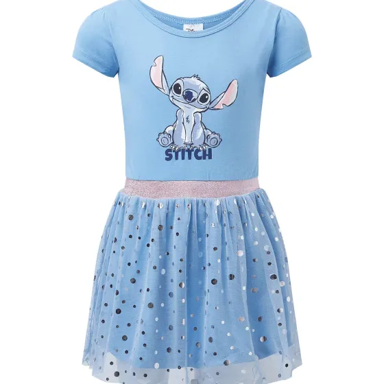 Kleding>Multy Jurk Met Tule Blauw,Roze