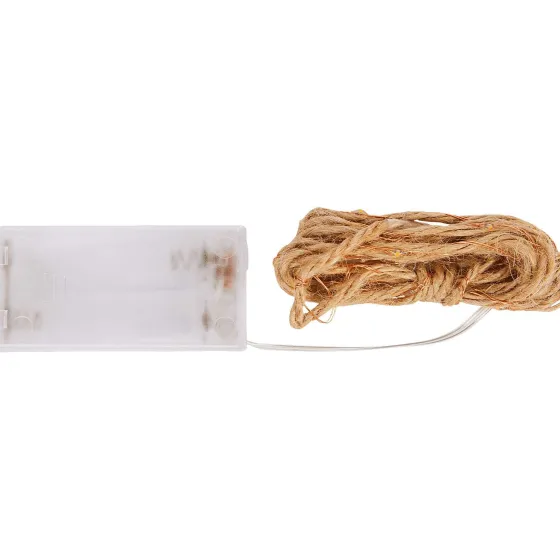 Woonaccessoires>Merk Jute Touw Met Ledverlichting Beige