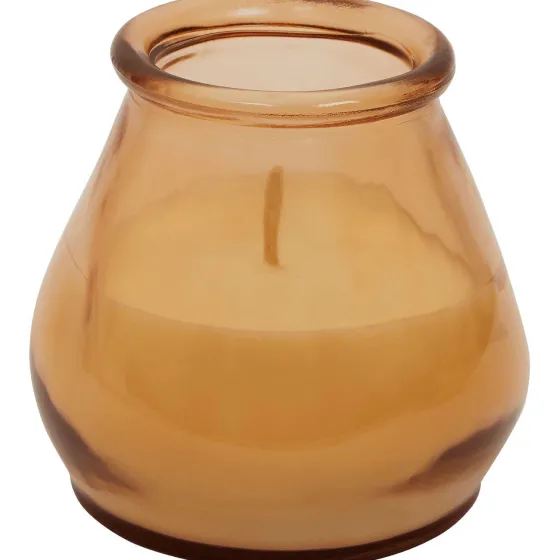 Kaarsen>Candra Kaars In Glas Bruin,Groen,Oranje