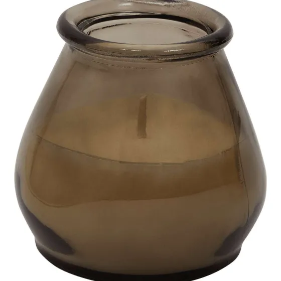 Kaarsen>Candra Kaars In Glas Bruin,Groen,Oranje