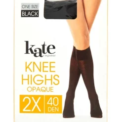 Beenmode>Kate Legwear Kniekousen 40 Denier Zwart