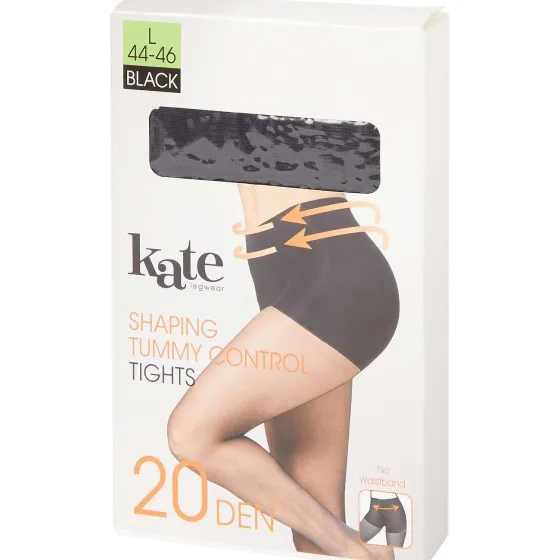 Beenmode>Kate Legwear Tummy Control Shaping Panty 20 Denier Zwart