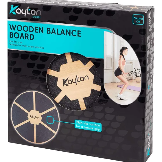 Sportartikelen>Kaytan Houten Balansbord Zwart