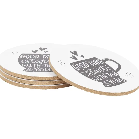 Placemats>Kitchen Korner Onderzetters Zwart,Grijs,Wit