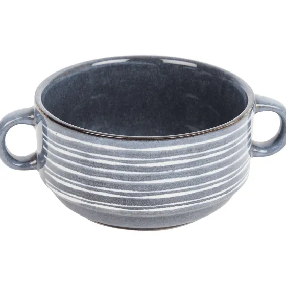 Servies>Merk Kom Blauw,Grijs