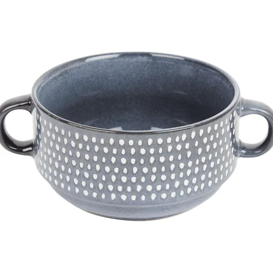 Servies>Merk Kom Blauw,Grijs
