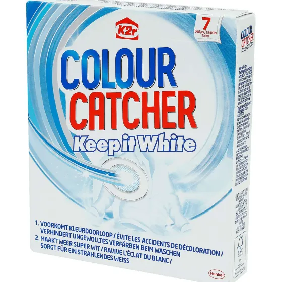 Schoonmaakartikelen>K2r Wasmachinedoekjes Keep It White Wit