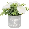 Kunstplanten & -Bloemen>Merk Kunstbloem In Pot Met Tekst Roze,Wit,Geel