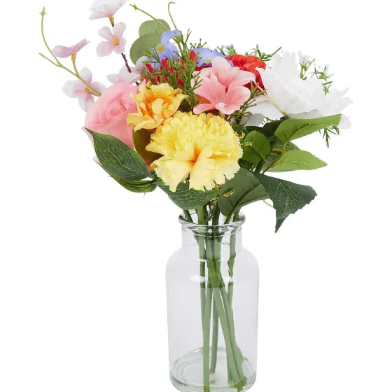 Kunstplanten & -Bloemen>Merk Kunstboeket In Vaas Meerkleurig