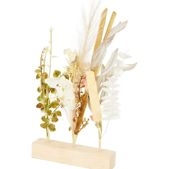 Kunstplanten & -Bloemen>Merk Kunstdroogbloemen Op Houten Voet Meerkleurig