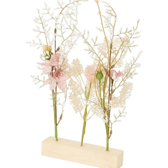 Kunstplanten & -Bloemen>Merk Kunstdroogbloemen Op Houten Voet Meerkleurig