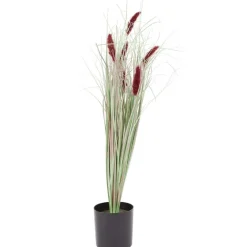 Kunstplanten & -Bloemen>Merk Kunstlampenpoetsersgrasplant In Pot Rood,Wit