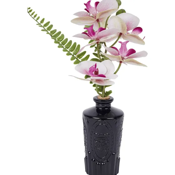 Kunstplanten & -Bloemen>Merk Kunstorchidee In Glazen Flesje Meerkleurig
