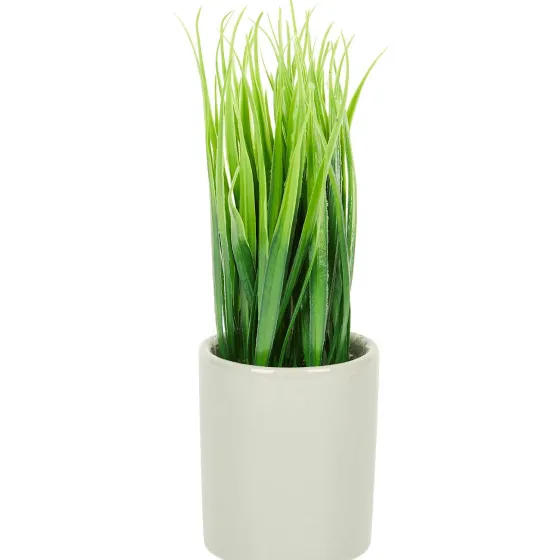 Kunstplanten & -Bloemen>Merk Kunstplant In Pot Grijs,Wit