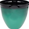 Bloempotten>Merk Kunststof Bloempot Met Glazuurlook Blauw,Groen