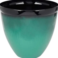 Bloempotten>Merk Kunststof Bloempot Met Glazuurlook Blauw,Groen
