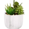 Kunstplanten & -Bloemen>Merk Kunstvetplant In Marmerlook Pot