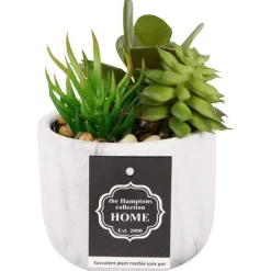 Kunstplanten & -Bloemen>Merk Kunstvetplant In Marmerlook Pot